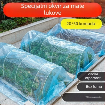 Arkov okvir za staklenik, vlaknaste šipke i pribor, trodijelni set za poljoprivrednu sadnju