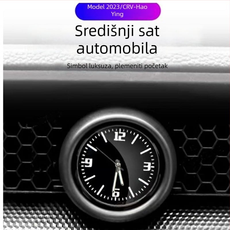 Unutarnja modifikacija središnje konzole s kvarcnim satom za Honda CR-V, HR-V i Civicu 11. generacije