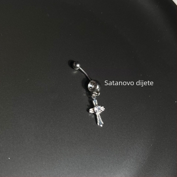Metalni pupčani prsten za piercing, nakit za pupak, ručno izrađeno