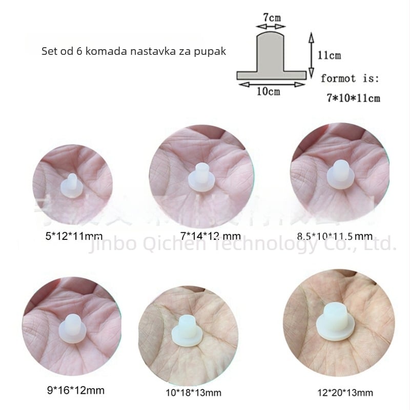 Silikonski set za oblikovanje pupka – geometrijski oblik, unisex, pojedinačno pakiranje