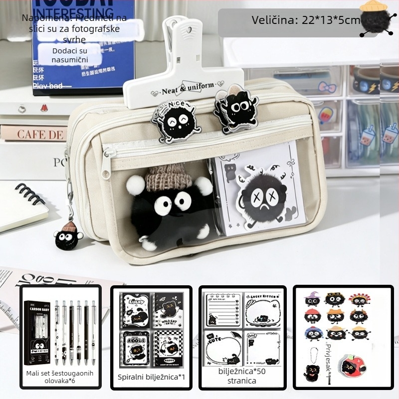 Školski pernica, Oxford platno, unisex, sladak stil, kutija za školske potrepštine