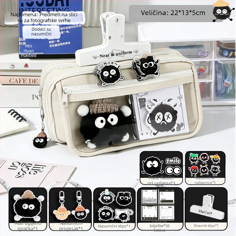 Školski pernica, Oxford platno, unisex, sladak stil, kutija za školske potrepštine