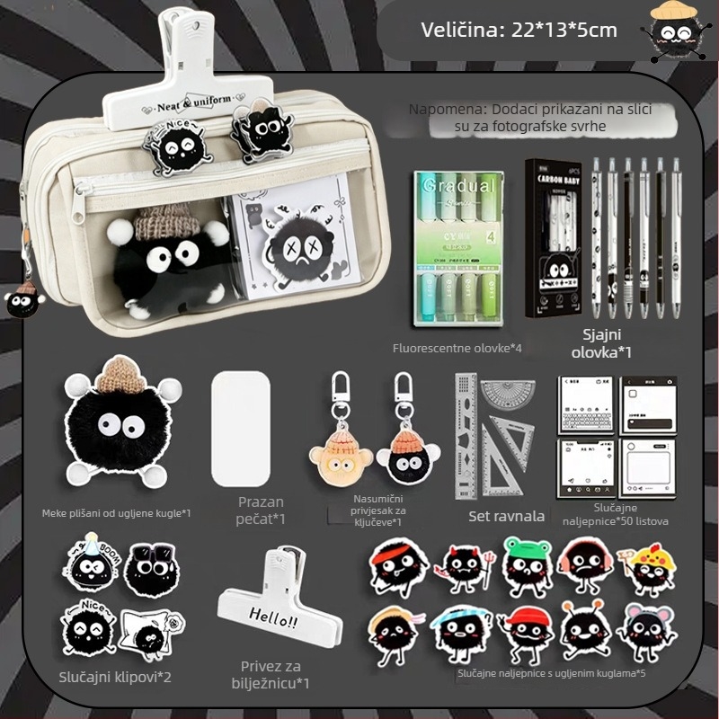 Školski pernica, Oxford platno, unisex, sladak stil, kutija za školske potrepštine