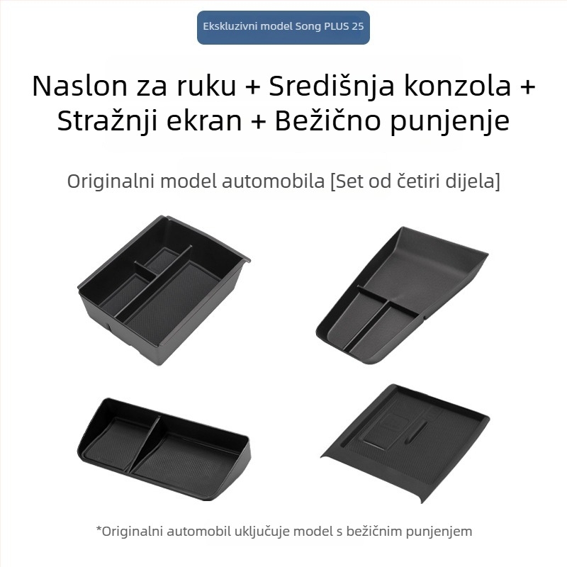 Kutija za skladištenje naslona za BYD Song Plus DM-I, Organizator središnje konzole, Materijal: Drugo; Marka: Bottled West; Kompatibilni modeli: Zadani artikl