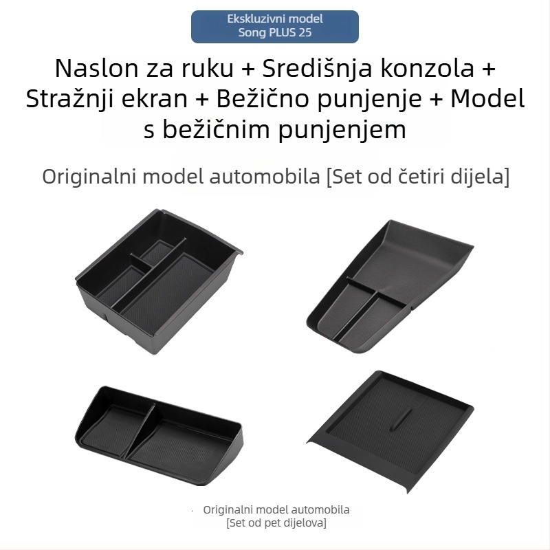 Kutija za skladištenje naslona za BYD Song Plus DM-I, Organizator središnje konzole, Materijal: Drugo; Marka: Bottled West; Kompatibilni modeli: Zadani artikl