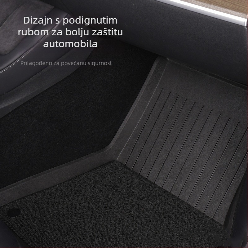 Podne prostirke za Tesla Model Y i Model 3, potpuno pokriće – TPE/umetna guma, Cheyoubao