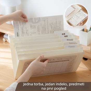 Prozirna sklopiva torba za datoteke, PP materijal, torba s užetom