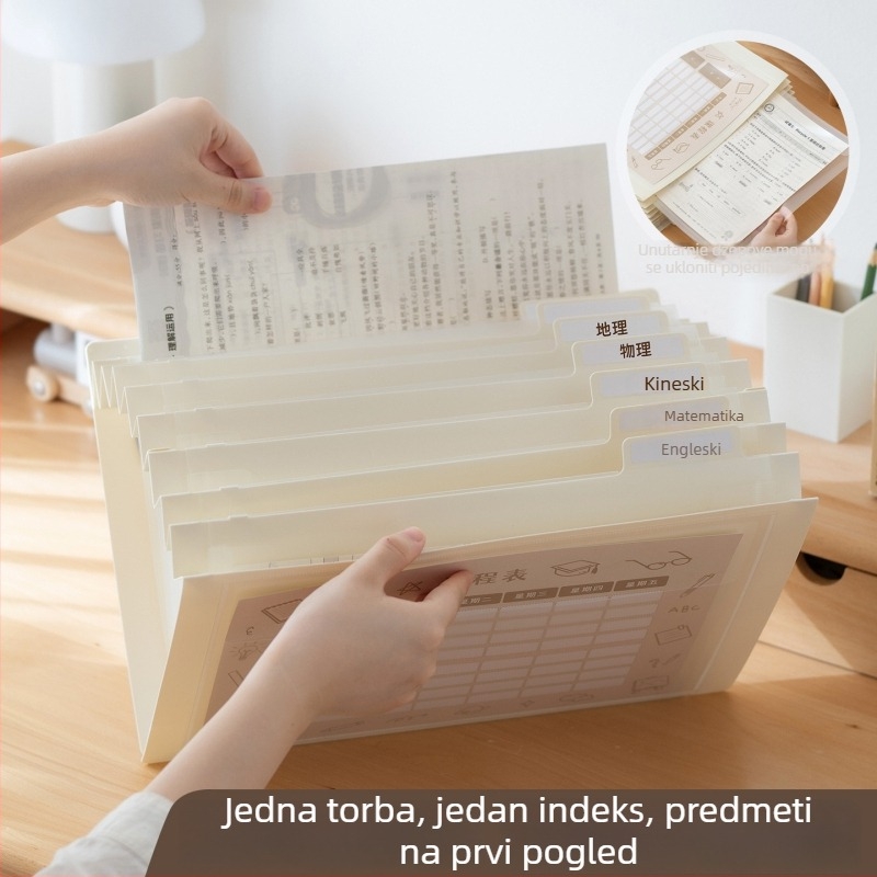 Prozirna sklopiva torba za datoteke, PP materijal, torba s užetom