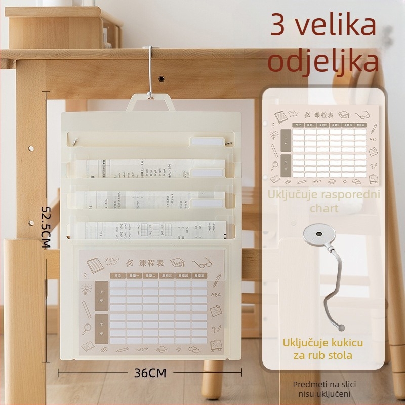 Prozirna sklopiva torba za datoteke, PP materijal, torba s užetom