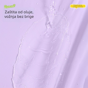 Kišni kaput, stil letećeg tanjura, debela tkanina, dopuštena tisk logotipa (odrasla, jedna osoba)