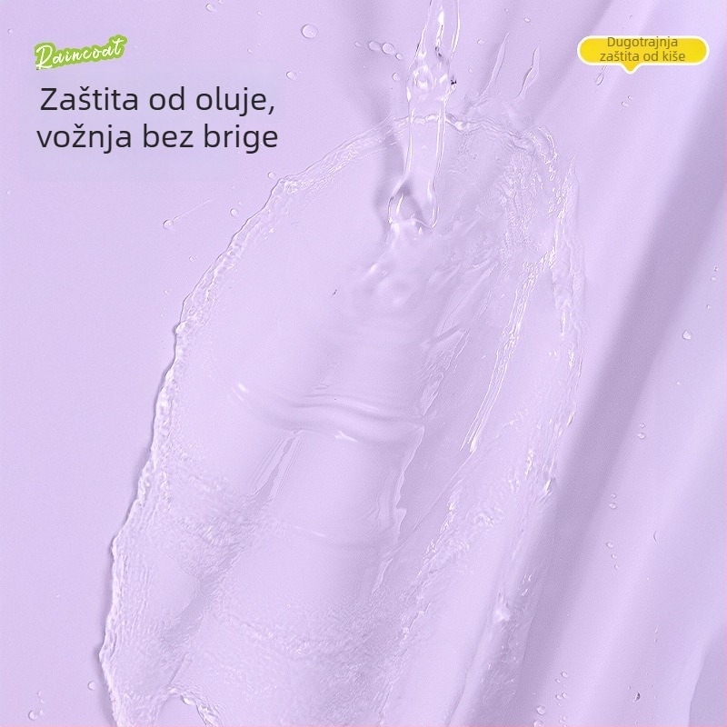 Kišni kaput, stil letećeg tanjura, debela tkanina, dopuštena tisk logotipa (odrasla, jedna osoba)