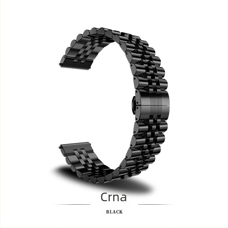 Remen od nehrđajućeg čelika S10 s leptir kopčom za Apple Watch Series 9, Huawei i Samsung – duljina 18,2 cm, kompatibilan s 14/20/22 mm