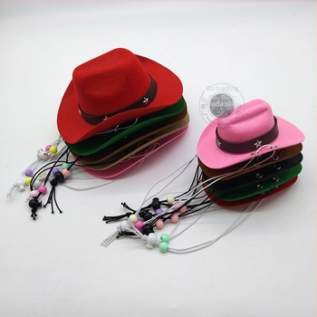 Igračka za kućne ljubimce: kaubojska kapa za mačke i pse, mini kapa s perlicama, pogodna za sva godišnja doba