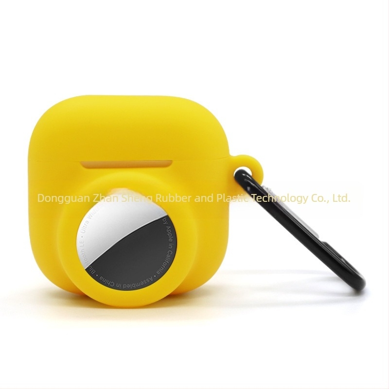 Silikonska zaštitna futrola za AirPods 4 i AirTag – 2-u-1, univerzalna, ubrizgano oblikovanje