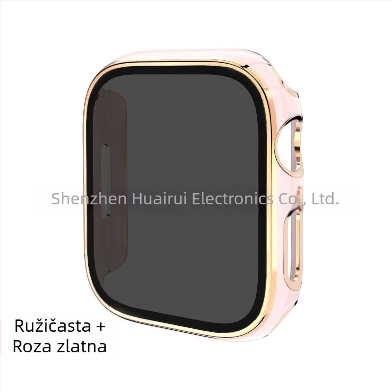 Apple Watch zaštitna futrola s zaštitom privatnosti i elektroplatiniranim PC kućištem