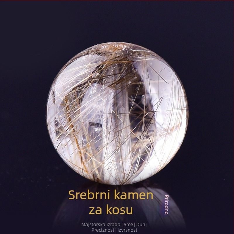 Labave kristalne perle - prirodni kristal, polirani završetak, stil laganog luksuza, okrugle perle, podrijetlo: Istočno kinesko more