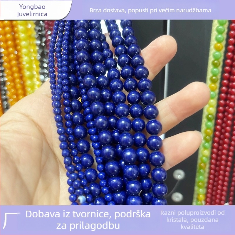 Okrugle perle — Materijal: sintetički prirodni kamen; Obrada: ekološka; Marka: Dabao Crystal City; Kod proizvoda: 632323