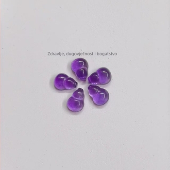 Ametist Gourd DIY dijelovi nakita za narukvice i lančiće, kineski stil, porijeklo Shanwei, ljeto 2025