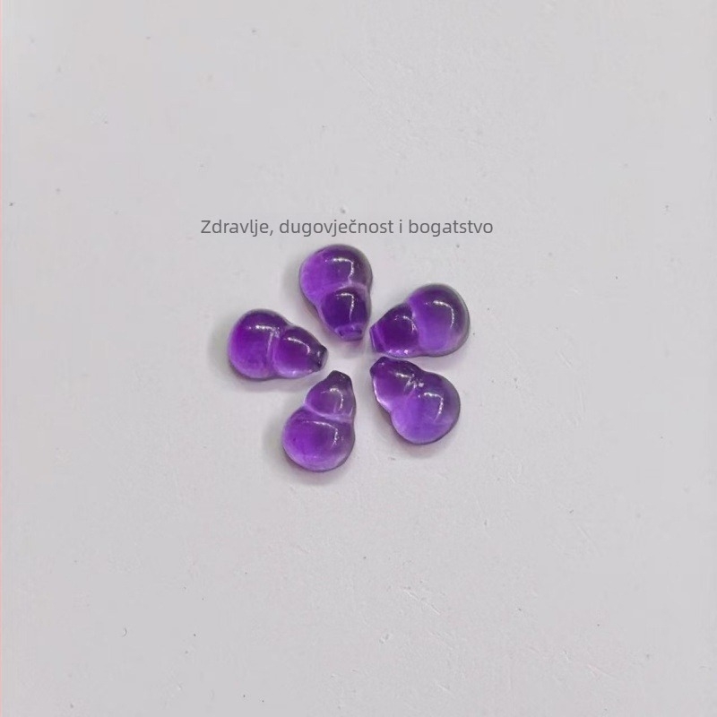 Ametist Gourd DIY dijelovi nakita za narukvice i lančiće, kineski stil, porijeklo Shanwei, ljeto 2025