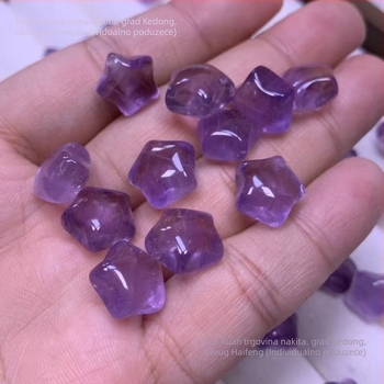 Zvjezdaste ametistne perle, DIY labave perle, veliko pakiranje, jesen 2025