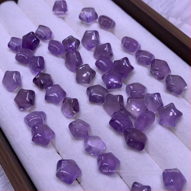 Zvjezdaste ametistne perle, DIY labave perle, veliko pakiranje, jesen 2025