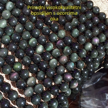 Prirodne višebojne obsidijanske slobodne perle, poluproizvod za DIY nakit