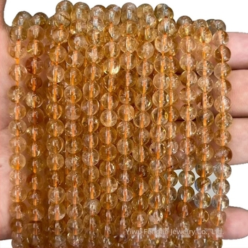 Prirodno žute pagodaste wafer perle, citrin slobodne perle za DIY nakit, poluproizvodi za narukvice