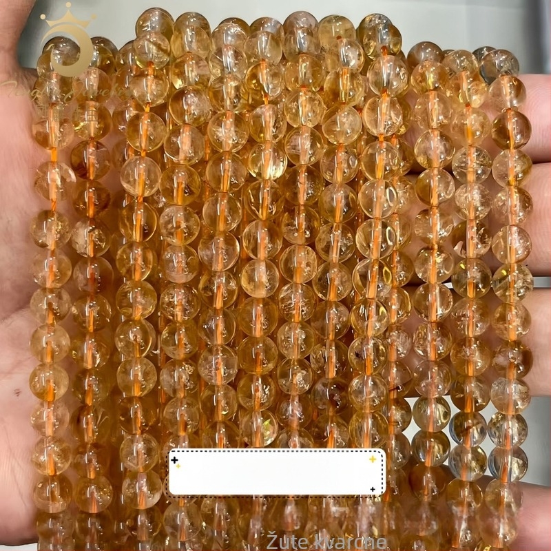 Prirodno žute pagodaste wafer perle, citrin slobodne perle za DIY nakit, poluproizvodi za narukvice