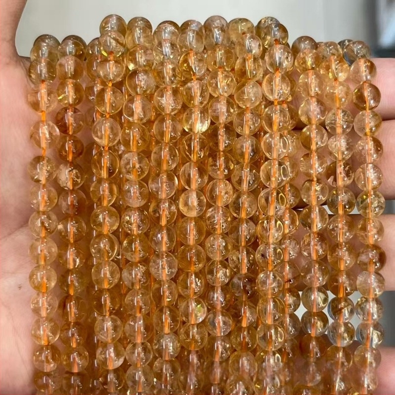 Prirodno žute pagodaste wafer perle, citrin slobodne perle za DIY nakit, poluproizvodi za narukvice