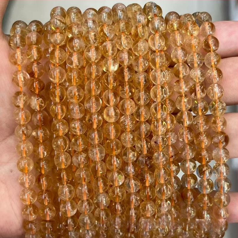 Prirodno žute pagodaste wafer perle, citrin slobodne perle za DIY nakit, poluproizvodi za narukvice