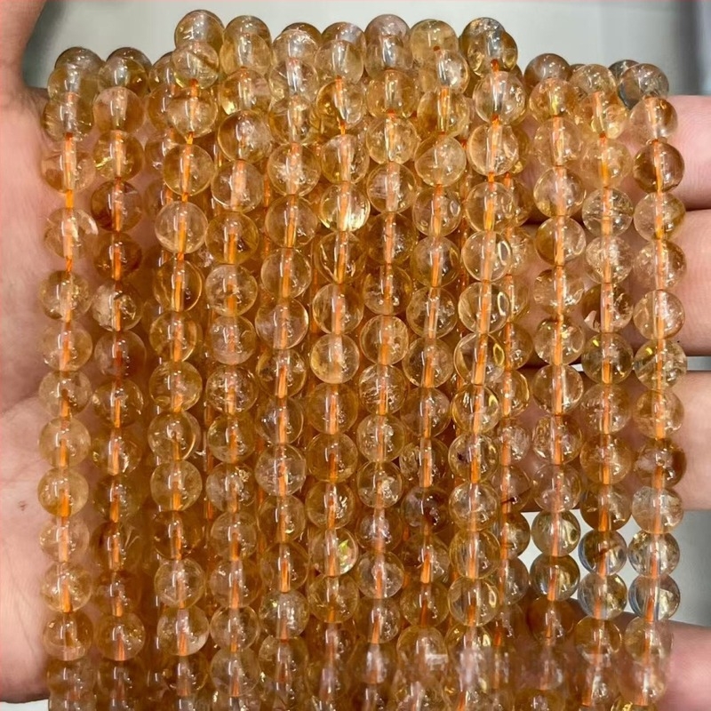 Prirodno žute pagodaste wafer perle, citrin slobodne perle za DIY nakit, poluproizvodi za narukvice