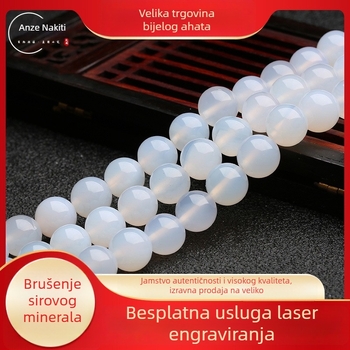 Kuglice – slobodne agatne perle, polirane, marka Anze Jewelry