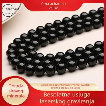 Anze Jewelry Labave perle od ahata, polirane, minimalistički DIY set za nakit