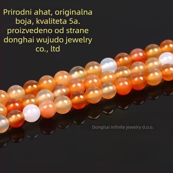 Labave perle od ahata, polirane, prirodni stil (svježe i slatko)