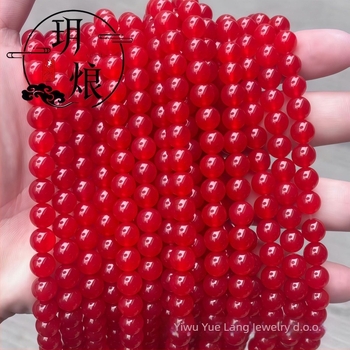 Perle od prirodnog ahata - prirodne okrugle, za DIY nakit, rezanje/brušenje/poliranje; podrijetlo Guangzhou; Marka Yue Liang Jewelry; Stil: lagani luksuz