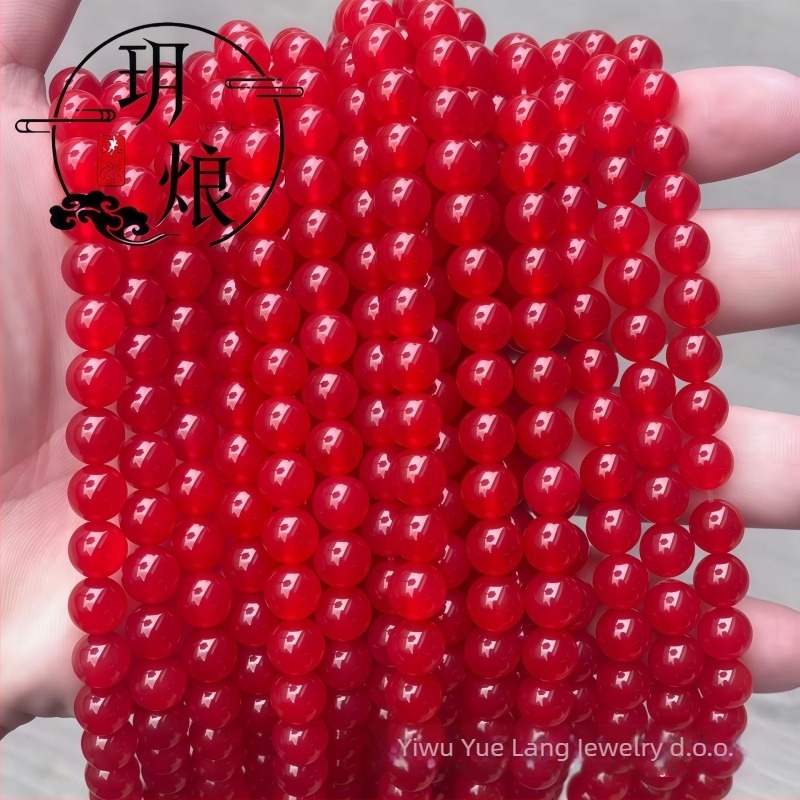 Perle od prirodnog ahata - prirodne okrugle, za DIY nakit, rezanje/brušenje/poliranje; podrijetlo Guangzhou; Marka Yue Liang Jewelry; Stil: lagani luksuz