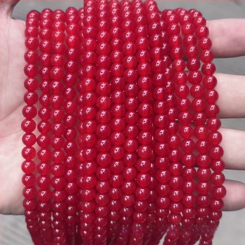 Perle od prirodnog ahata - prirodne okrugle, za DIY nakit, rezanje/brušenje/poliranje; podrijetlo Guangzhou; Marka Yue Liang Jewelry; Stil: lagani luksuz