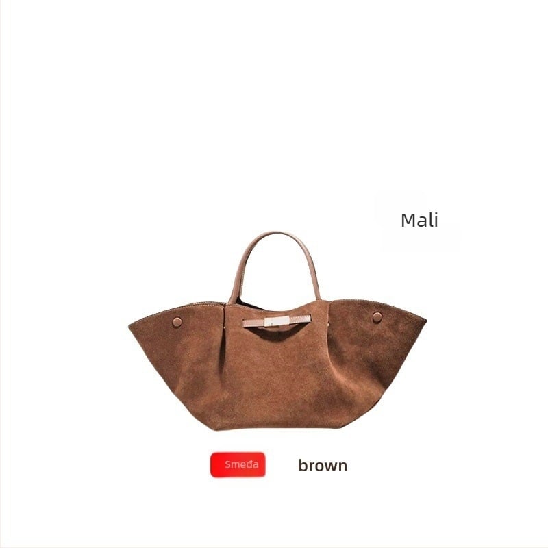 Demellier Wing Bag, Tote torba od prave kože, magnetsko zatvaranje, vodoravni kvadratni oblik, unutarnji džepovi za mobitel i dokumente, podstava od Oxford platna, jedna naramenica