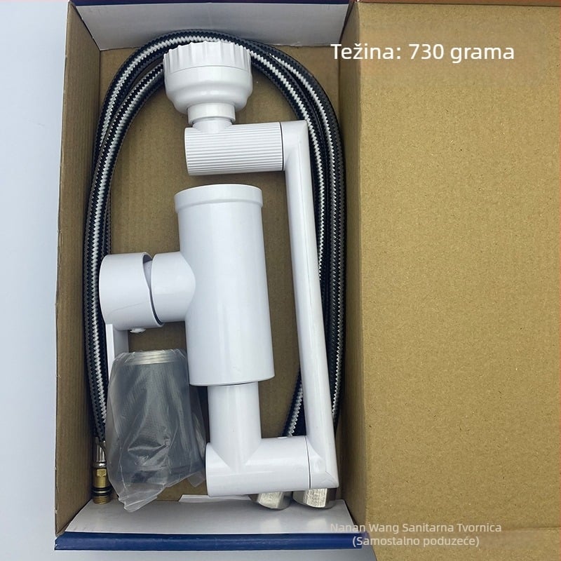 Nehrđajući čelični izvučni kuhinjski faucet, montaža na jedan otvor, keramički disk ventil, model 1200