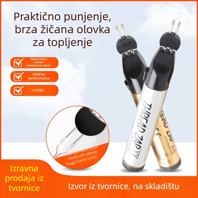 Pero za sagorijevanje niti – Ručni alat za trenutnu obradu voskane niti i pletenje, pogodan za nakit, novčanike i kožne dodatke (Brand: win win; Napajanje: Drugo; Tip: Pero za sagorijevanje niti)