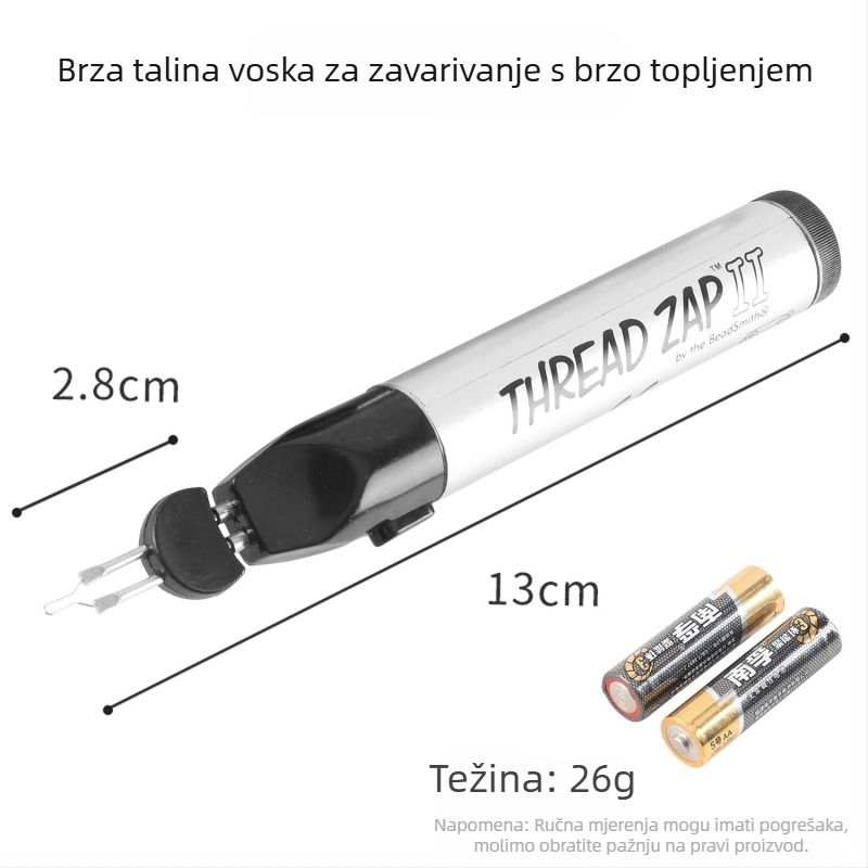 Pero za sagorijevanje niti – Ručni alat za trenutnu obradu voskane niti i pletenje, pogodan za nakit, novčanike i kožne dodatke (Brand: win win; Napajanje: Drugo; Tip: Pero za sagorijevanje niti)