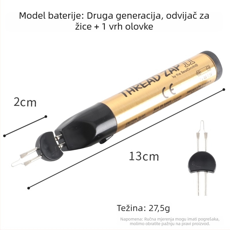 Pero za sagorijevanje niti – Ručni alat za trenutnu obradu voskane niti i pletenje, pogodan za nakit, novčanike i kožne dodatke (Brand: win win; Napajanje: Drugo; Tip: Pero za sagorijevanje niti)