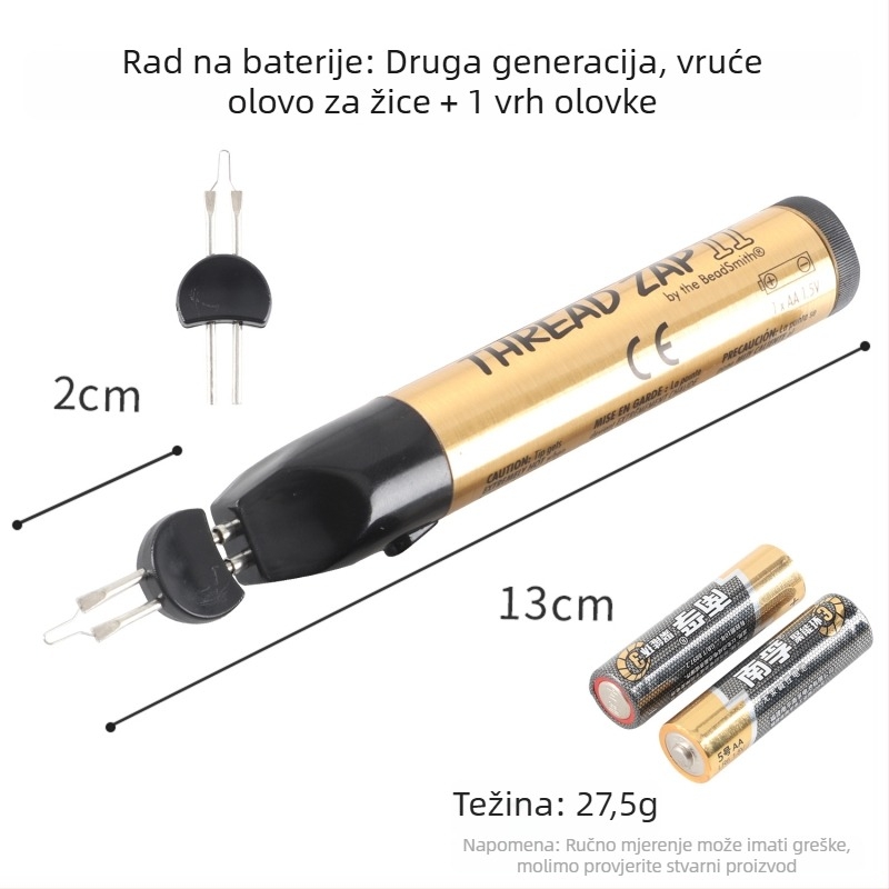 Pero za sagorijevanje niti – Ručni alat za trenutnu obradu voskane niti i pletenje, pogodan za nakit, novčanike i kožne dodatke (Brand: win win; Napajanje: Drugo; Tip: Pero za sagorijevanje niti)