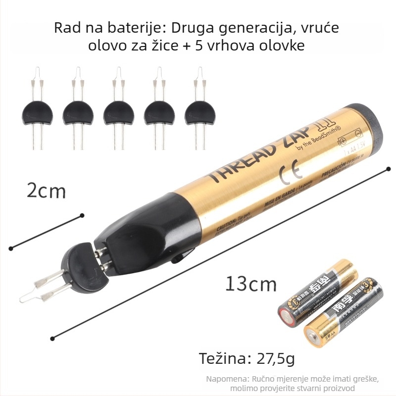 Pero za sagorijevanje niti – Ručni alat za trenutnu obradu voskane niti i pletenje, pogodan za nakit, novčanike i kožne dodatke (Brand: win win; Napajanje: Drugo; Tip: Pero za sagorijevanje niti)