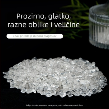Bijeli kristalni šljunak za ukrašavanje akvarija i posuda za cvijeće, demagnetizacijski kamen, izgled: sirovi kamen, podrijetlo: Shantou