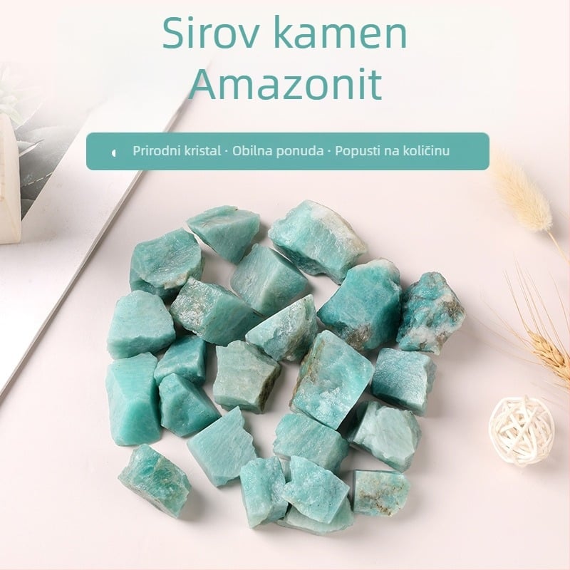 Amazonit kristal – sirovi kamen za aromaterapiju i kućnu dekoraciju
