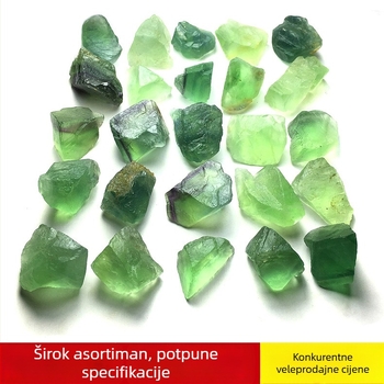Prirodni zeleni fluorit, oktaedarski kristal, sirovi kamen, mineralni primjerak za ukrasni bonsai