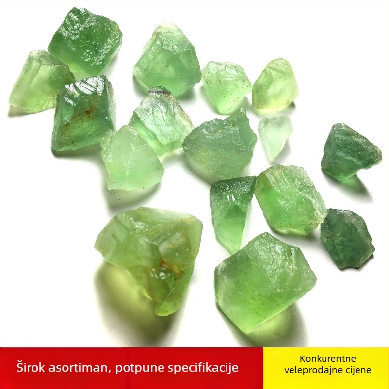 Prirodni zeleni fluorit, oktaedarski kristal, sirovi kamen, mineralni primjerak za ukrasni bonsai