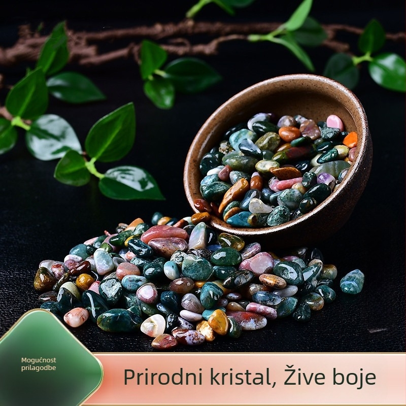 Ocean Jasper kristalni sirovi kamen, PP vrećica pakiranje, moderan minimalistički stil