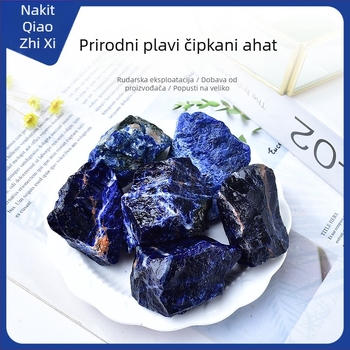 Geometrijski difuzijski kamen — kristalni mineralni ukras, brend Qiaozhixi Jewelry, materijal: kamen, tip materijala: kristal, stil: moderni minimalizam